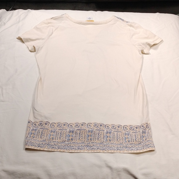 Ruby Rd Embroidered Cream Top Size Small - Picture 7 of 9